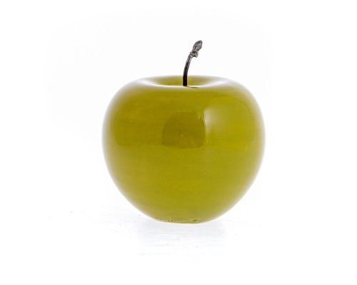 Green Apple - Artificial Fruit - Glossy Ceramic Handmade Table Ornament