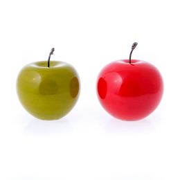 Apple - Artificial Fruit - Glossy Ceramic Handmade Table Ornament - 2 colors