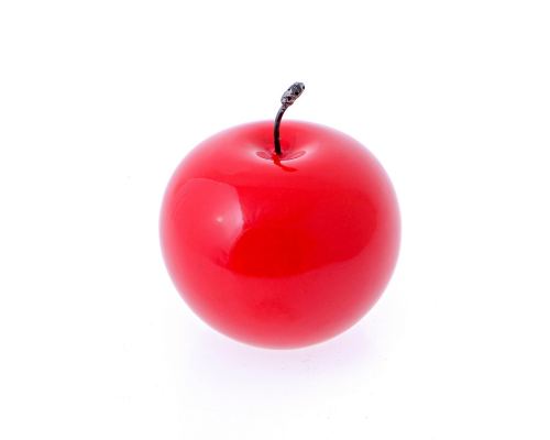 Red Apple - Artificial Fruit - Glossy Ceramic Handmade Table Ornament