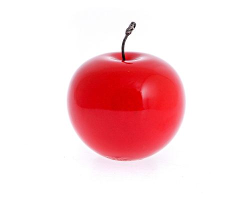 Red Apple - Artificial Fruit - Glossy Ceramic Handmade Table Ornament