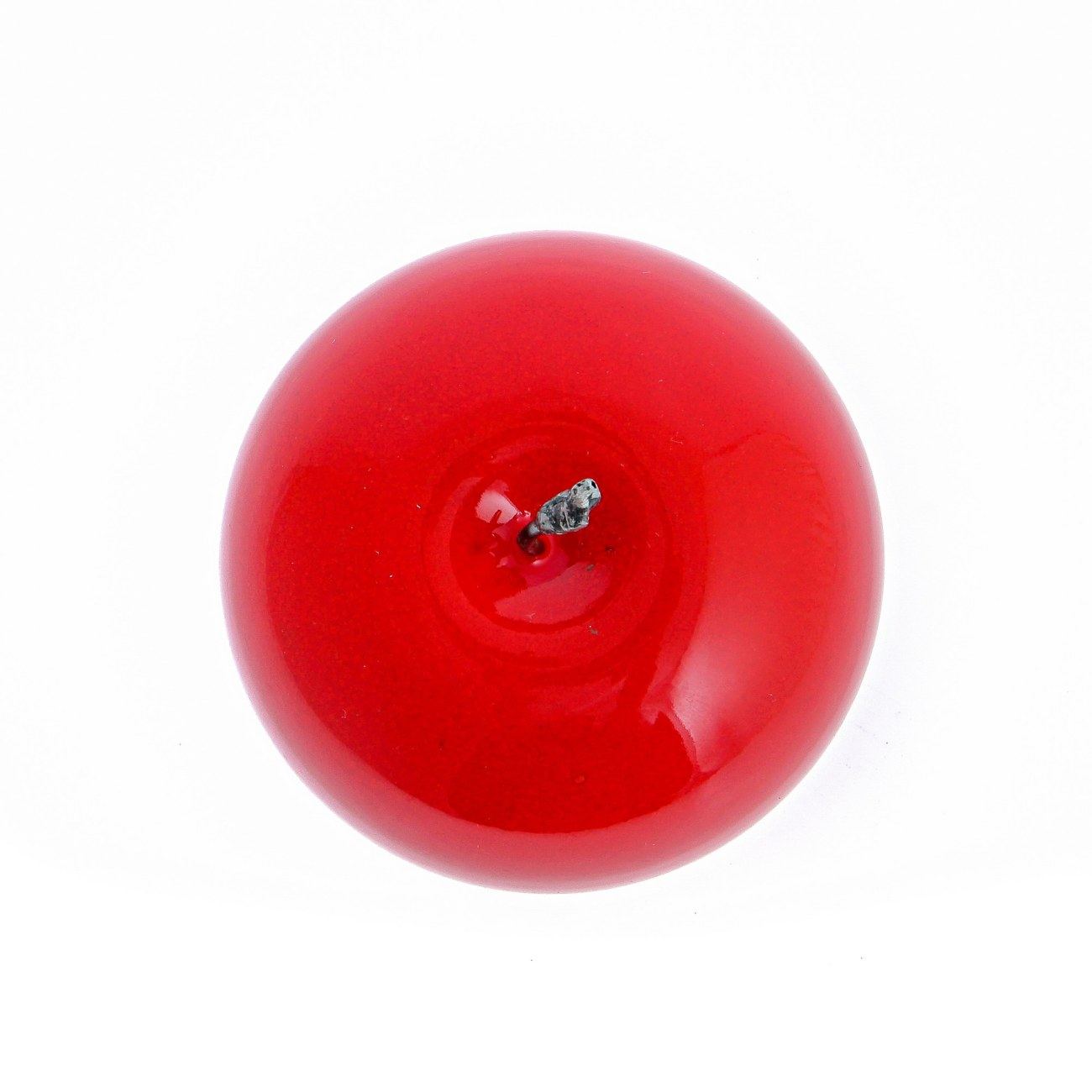 Red Apple Artificial Fruit Glossy Ceramic Handmade Table Ornament