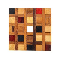 "Mosaic" Brain Teaser Game - Handmade Wooden Mind Puzzle