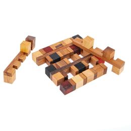 "Mosaic" Brain Teaser Game - Handmade Wooden Mind Puzzle