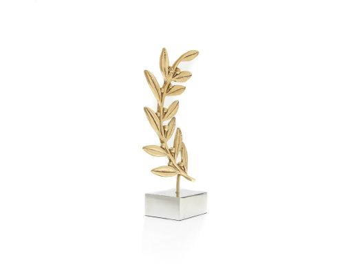 Olive Branch - Handmade Bronze Table Ornament - Style B