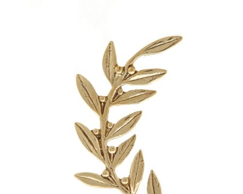 Olive Branch - Handmade Bronze Table Ornament - Style B