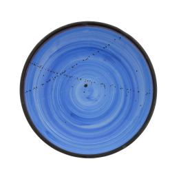 Serving Bowl or Platter - Handmade Ceramic Centerpiece - Blue 13"- 33cm