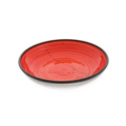 Serving Bowl or Platter - Handmade Ceramic Centerpiece - Red 13"- 33cm