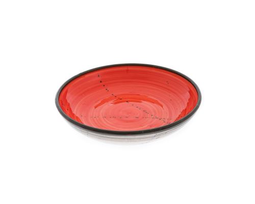 Serving Bowl or Platter - Handmade Ceramic Centerpiece - Red 13"- 33cm