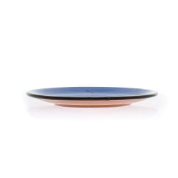 Serving Plate or Dish, Handmade Ceramic - Blue 8.6" (22cm)