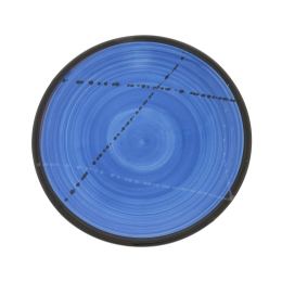 Serving Plate or Dish, Handmade Ceramic - Blue 8.6" (22cm)