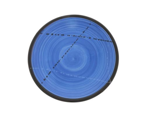 Serving Plate or Dish, Handmade Ceramic - Blue 8.6" (22cm)