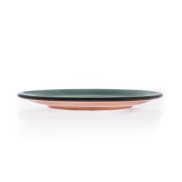 Serving Plate or Dish, Handmade Ceramic - Green 8.6" (22cm)