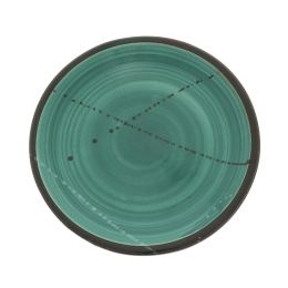 Serving Plate or Dish, Handmade Ceramic - Green 8.6" (22cm)
