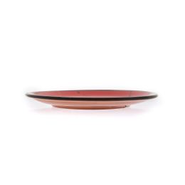 Serving Plate or Dish, Handmade Ceramic - Red 8.6" (22cm) 