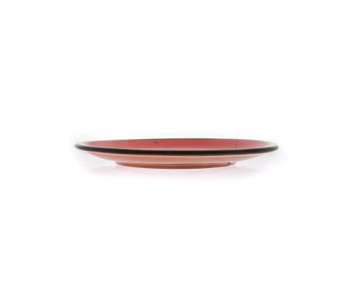 Serving Plate or Dish, Handmade Ceramic - Red 8.6" (22cm) 