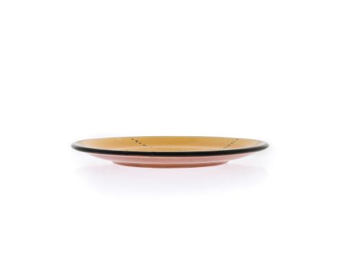 Serving Plate or Dish, Handmade Ceramic - Yellow 8.6" (22cm) 