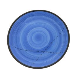 Main Course Serving Plate or Dish, Handmade Ceramic - Blue 10.6" (27cm)