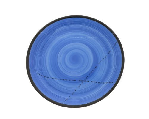 Main Course Serving Plate or Dish, Handmade Ceramic - Blue 10.6" (27cm)