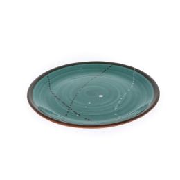 Main Course Serving Plate or Dish, Handmade Ceramic - Green 10.6" (27cm)