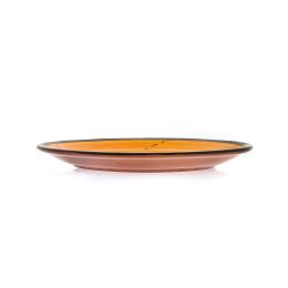 Main Course Serving Plate or Dish, Handmade Ceramic - Yellow 10.6" (27cm)
