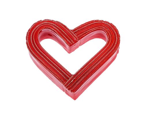 Love Heart - Red Glossy Ceramic - Handmade Tabletop Decor