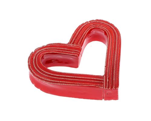 Love Heart - Red Glossy Ceramic - Handmade Tabletop Decor