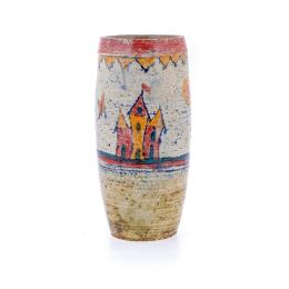 Decorative Vase - Handmade Ceramic Table top Art Decor - Tall, 23cm (9")