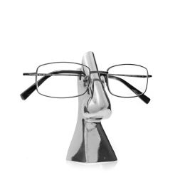 Eyeglasses or Sunglasses Holder - Handmade Metal Decorative Desk Accessory - Silver