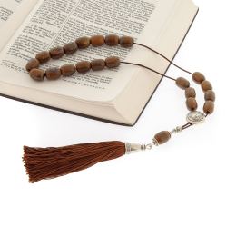 Greek Worry Beads - Tiger Iron Gemstones, 925 Silver, Aquarius Horoscope Star Sign