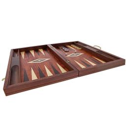 Backgammon Deluxe Game Set - Handmade Rosewood - Large