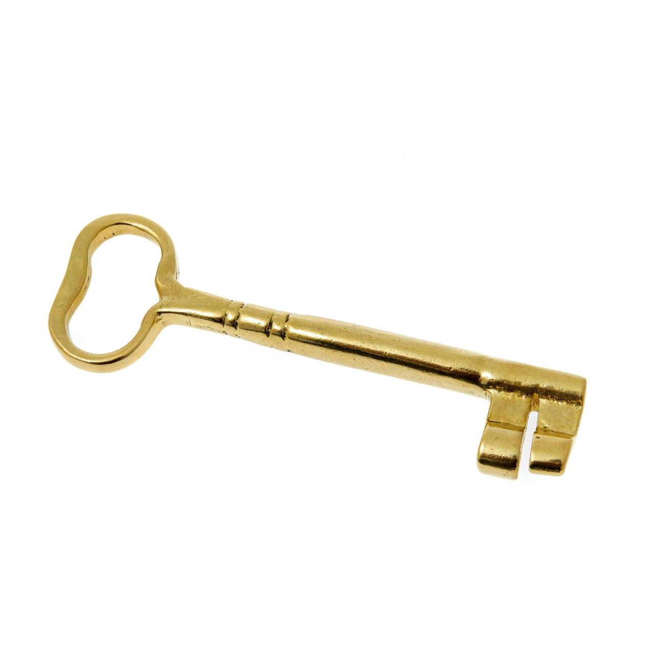 Decorative Key, Handmade Bronze Metal, Classic Style Gold Color