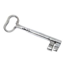 Decorative Key, Handmade of Aluminum Metal - Classic Style - Large, Silver 18cm (7.1")