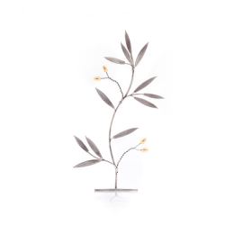 Olive Tree - Handmade Metal Decorative Tabletop Accessory - Silver & Gold, 10.6" (27cm)