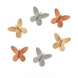 Butterflies - Handmade Metal Wall Decorative Accent Set of 3