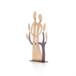 Couple & The Tree of Life - Modern Handmade Metal Sculpture - Small - 20cm (7.9")