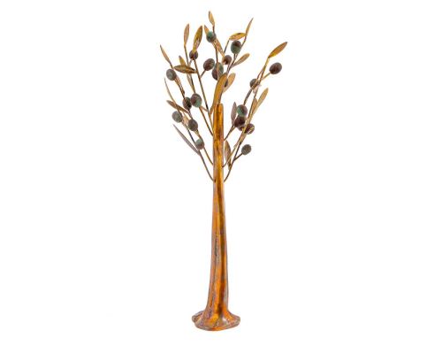 Olive Tree Sculpture - Handmade Bronze & Ceramic - Modern Art Table Decor - 37cm (14.5'')