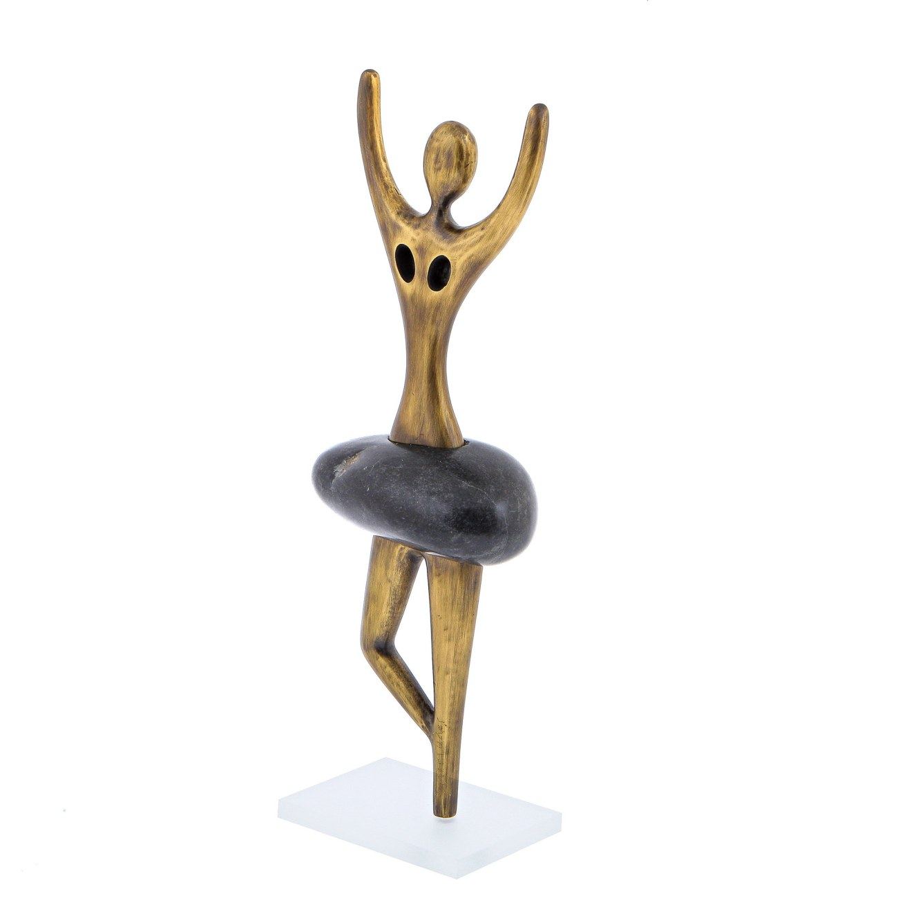 Ballet Dancer (Ballerina) Modern Metal Sculpture Handmade Bronze