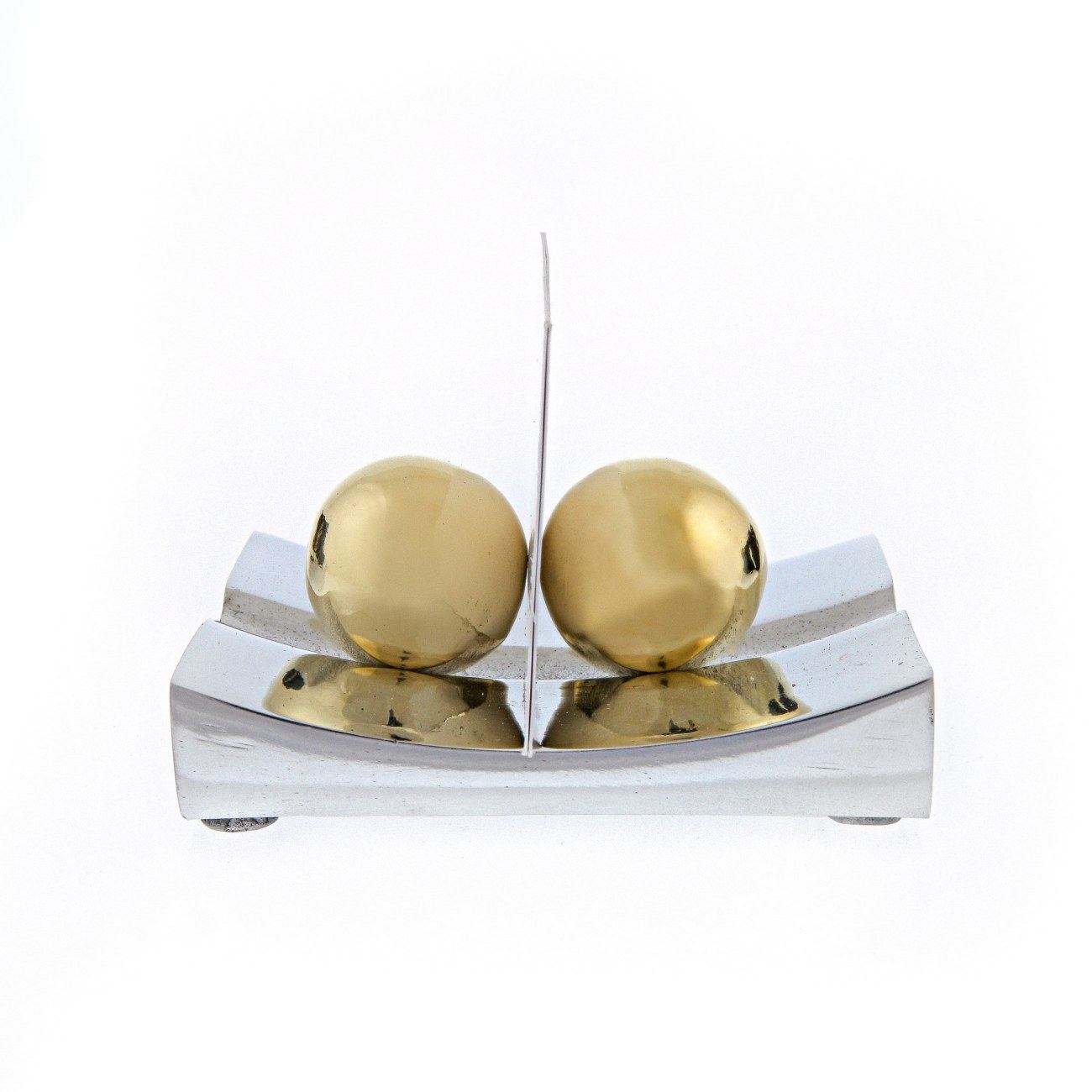 Business Card Holder Handmade Solid Metal Desk Accessory