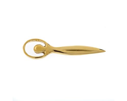 Letter Opener, "Human Figure" Design - Handmade Solid Bronze Desk Accessory