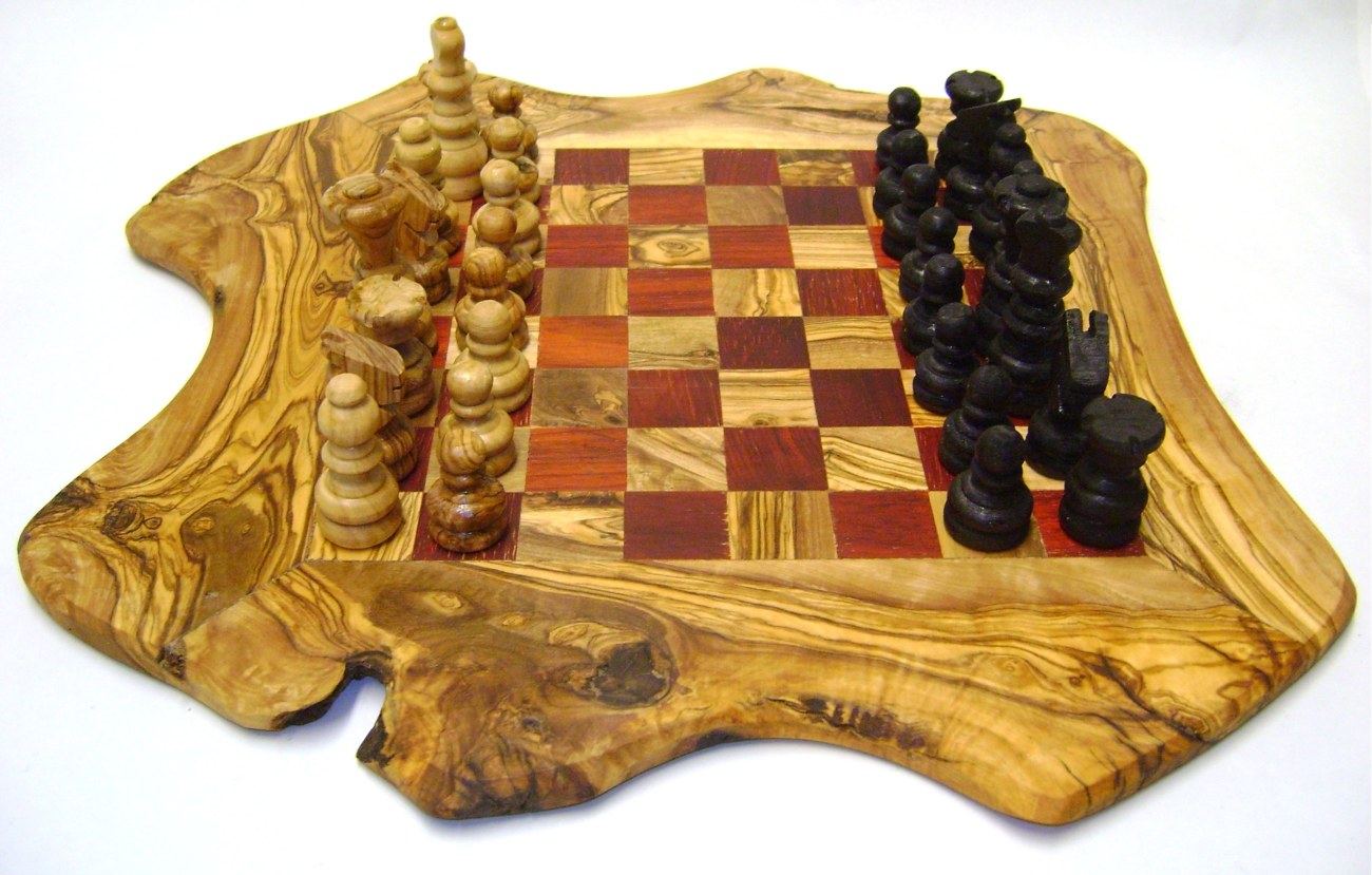 Olive Wood Chess Set Handmade Rustic Style Red Medium 15 7 Chess Set Handmade Rustic Style Red