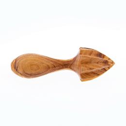 Olive Wood Lemon Reamer - Handmade Hand Juicer, Kitchen Tool - 6.7" (17cm)