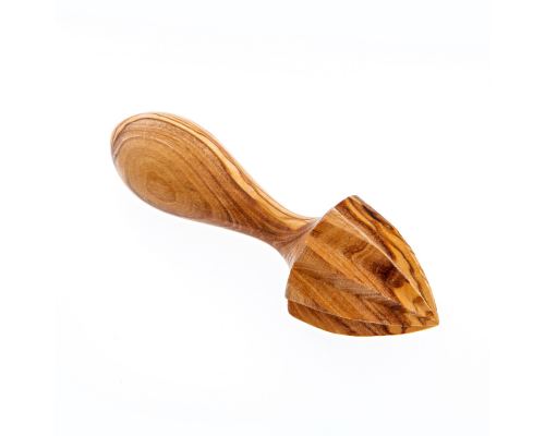 Olive Wood Lemon Reamer - Handmade Hand Juicer, Kitchen Tool - 6.7" (17cm)