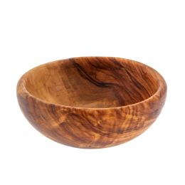 Olive Wood Salad Serving Bowl - Handmade Kitchen Accessory - Diam. 9.8" (25cm)