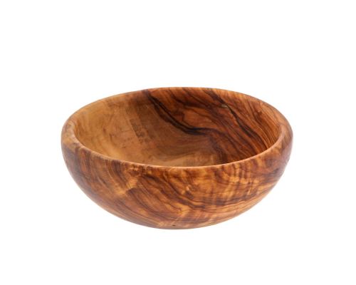 Olive Wood Salad Serving Bowl - Handmade Kitchen Accessory - Diam. 9.8" (25cm)