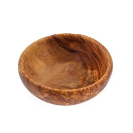 Olive Wood Salad Serving Bowl - Handmade Kitchen Accessory - Diam. 9.8" (25cm)