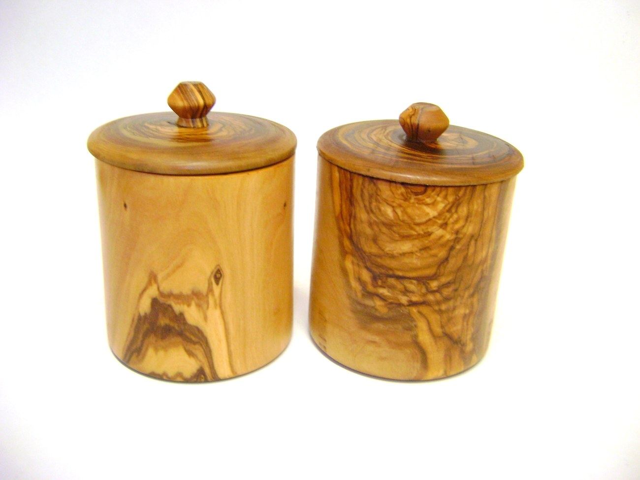 Olive Wood Coffee & Sugar Containers Set of 2 - Handmade ...