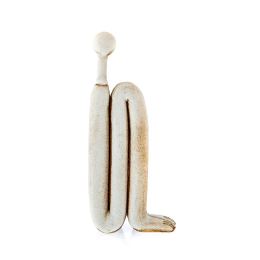 Modern Book End Figurine Sculpture, Handcrafted Ceramic Art Decor Accessory Design C 11" (28cm)