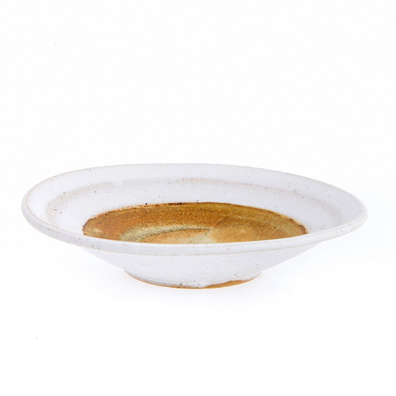 Modern Handmade Ceramic Drink Serving Set. Liquor Decanter, Cups & Appetizer Side Plates Set (9